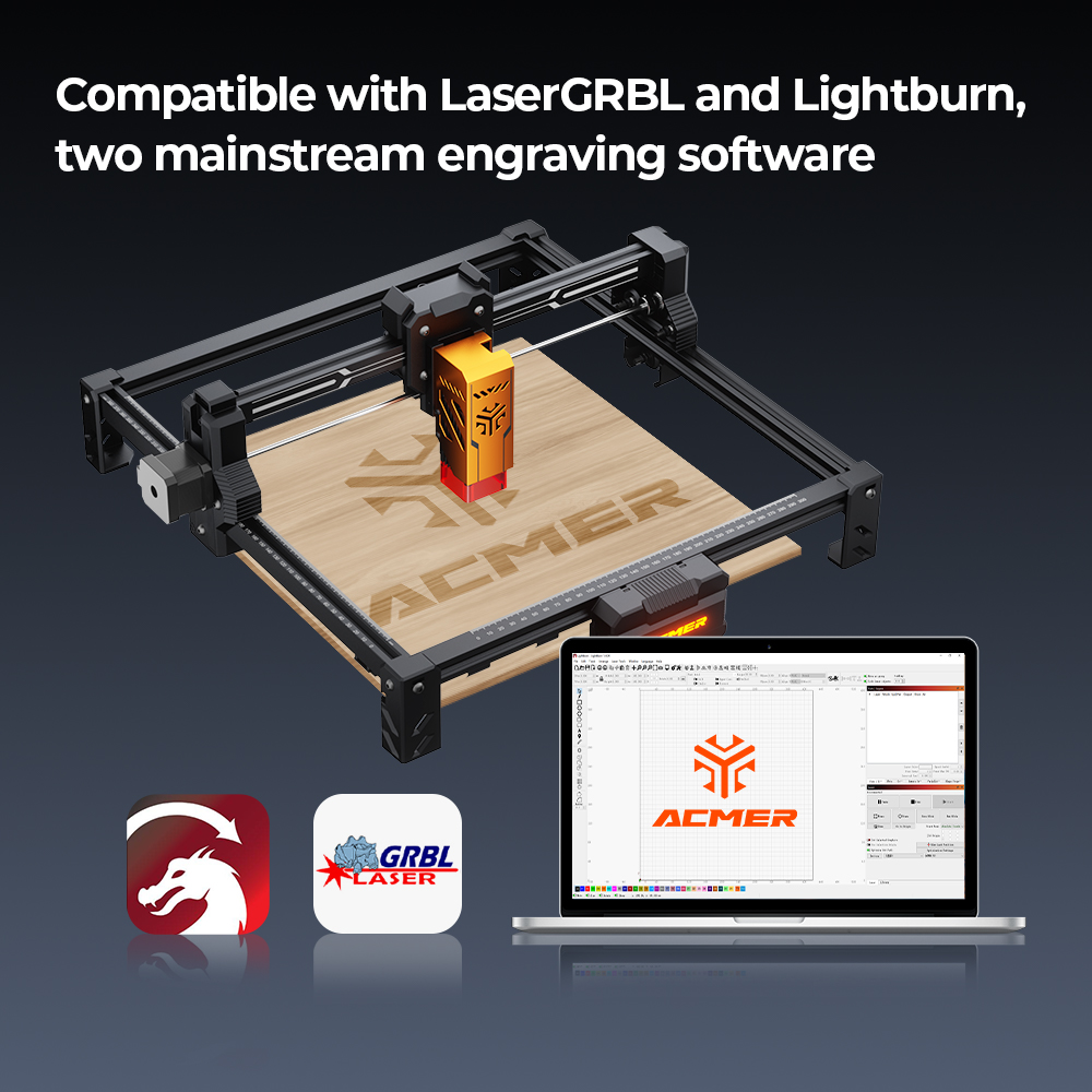 Industrial Laser Printing Machine - ACMER S2 12W Lasergraveer- en snijmachine