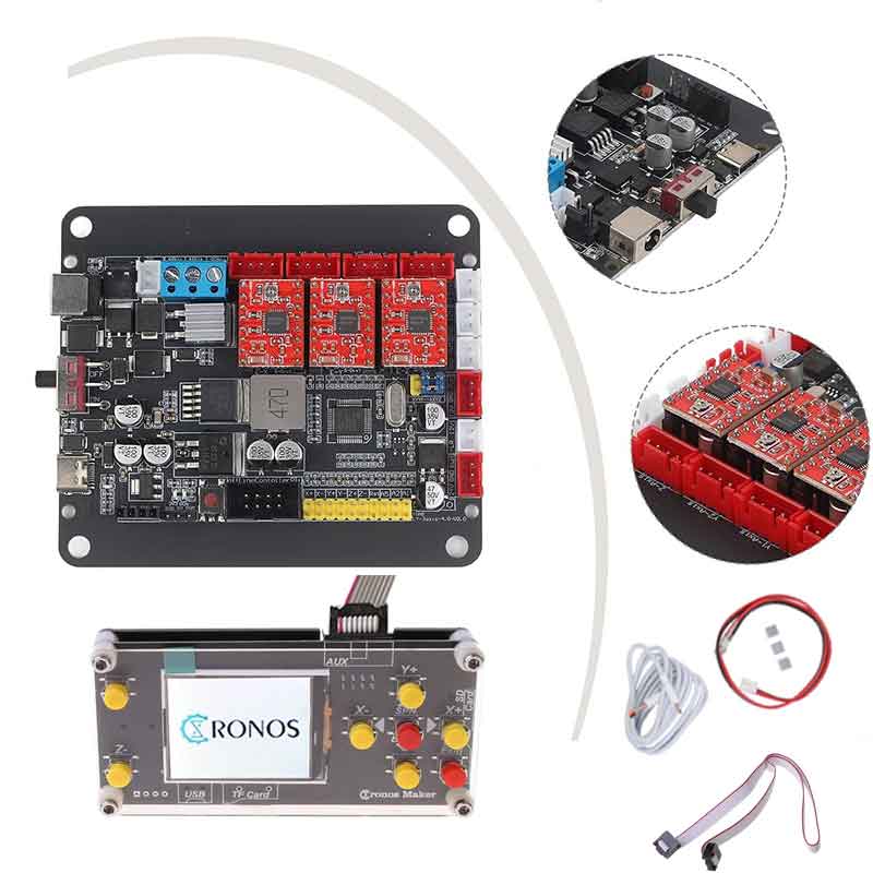 Stepper Driver Cnc - 32-bits besturingskaart voor CNC-freesmachine, 3-assige stappenmotorbesturing