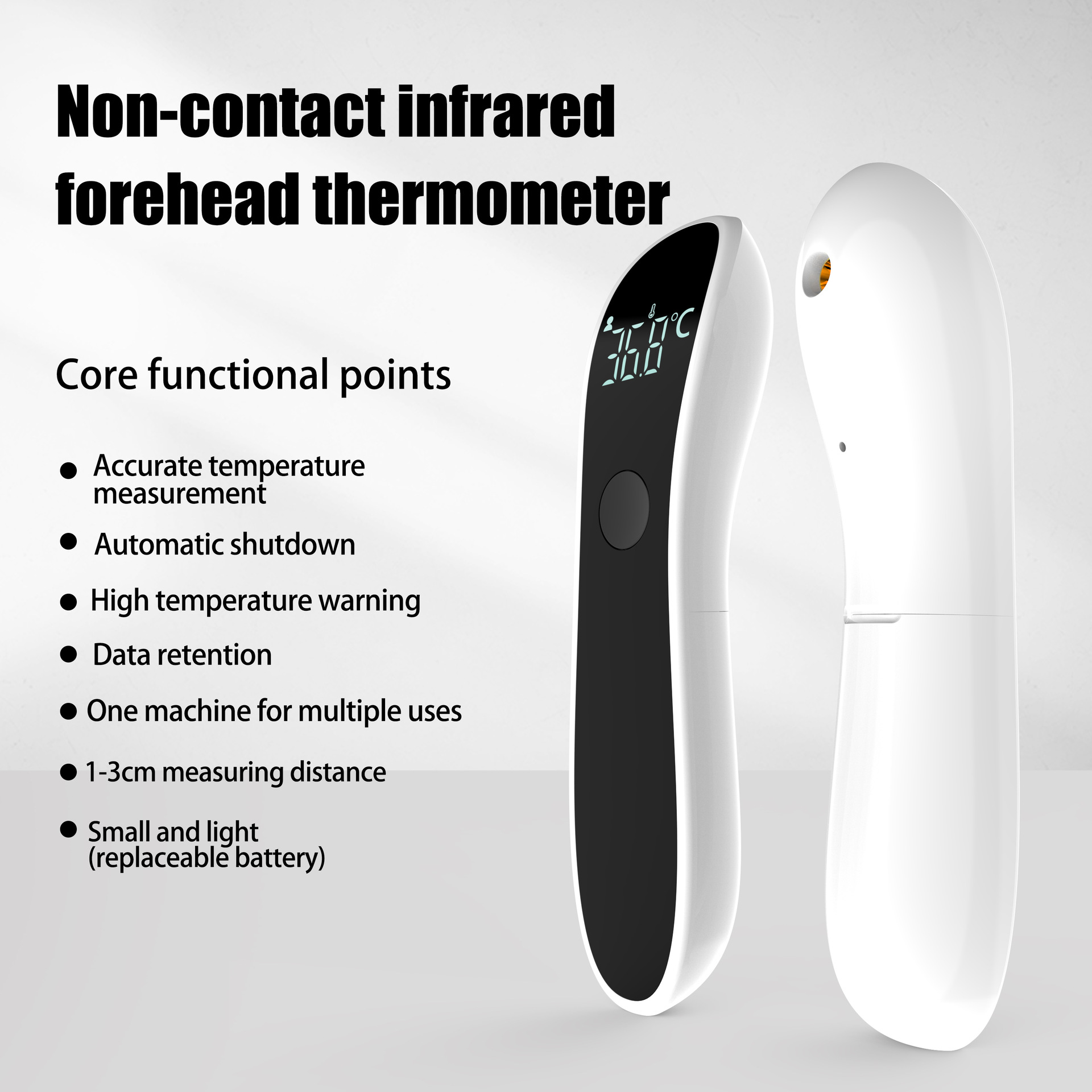 Industrial Laser Temperature Sensor - Infrarood koortsthermometer Medisch huishoudelijk digitaal LCD