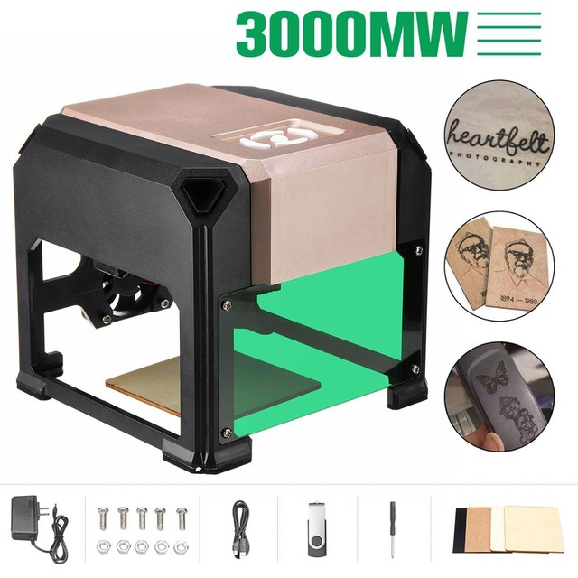 Mini USB 3000 MW CNC Laser Gra - Industrial Laser Printing Machine recensie en prijs