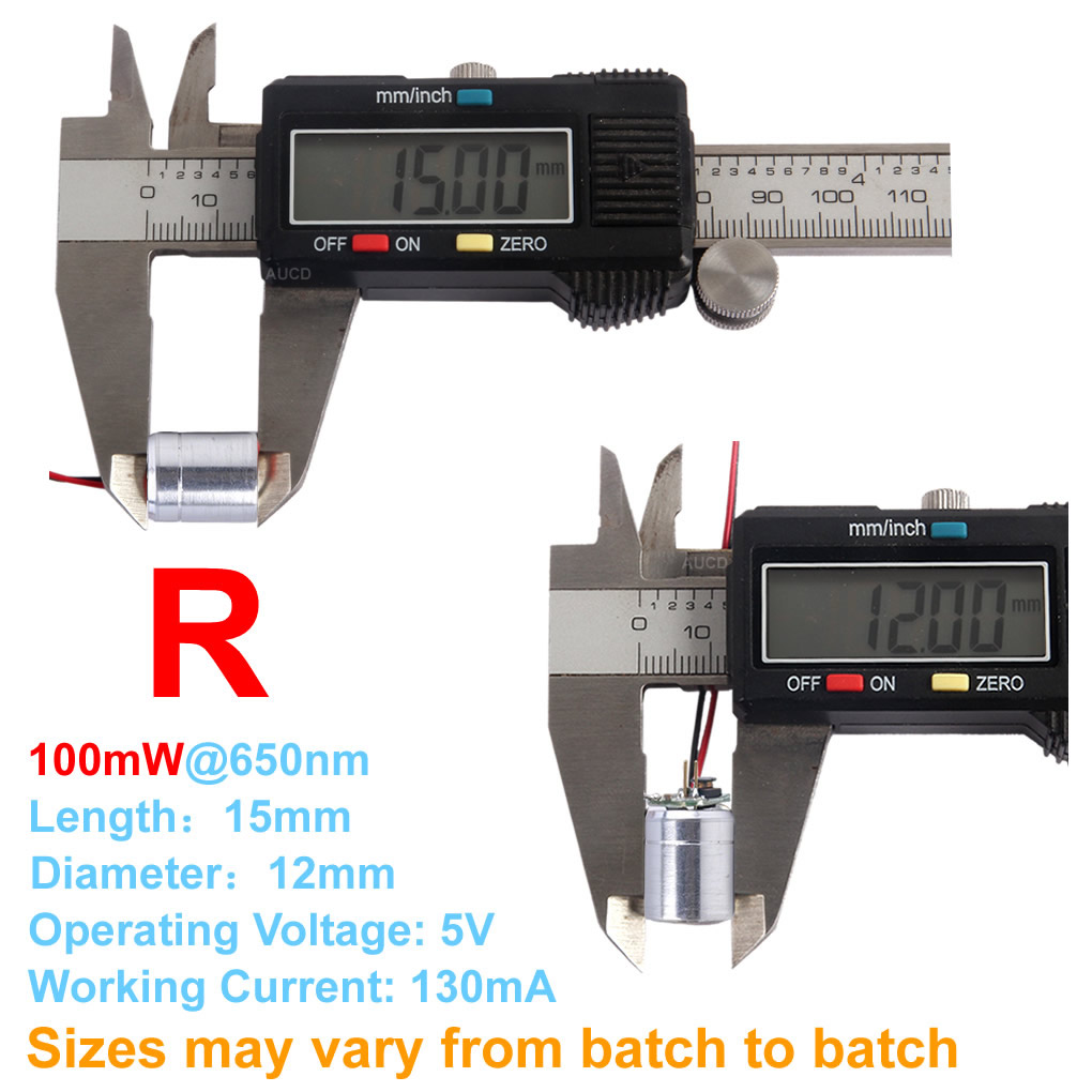 Φ12x15mm DC 5V Rood-100mW Groe - Industrial Laser Module recensie en prijs