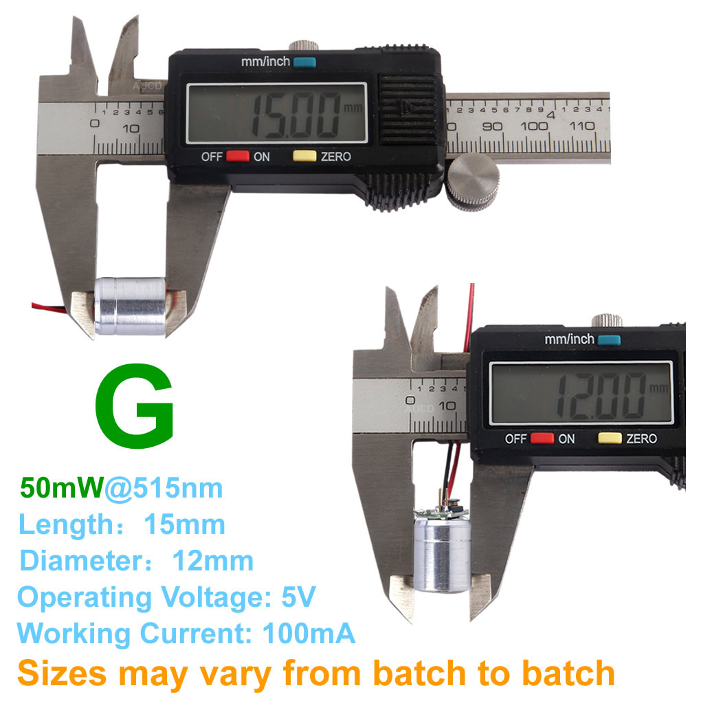 Φ12x15mm DC 5V Rood-100mW Groe - Industrial Laser Module recensie en prijs