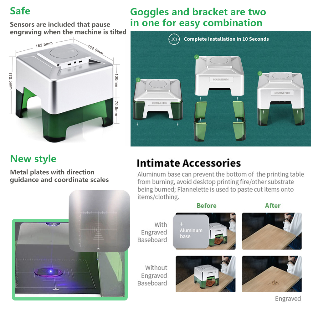 3W Mini Lasergraveermachine Dr - Industrial Laser Printing Machine recensie en prijs