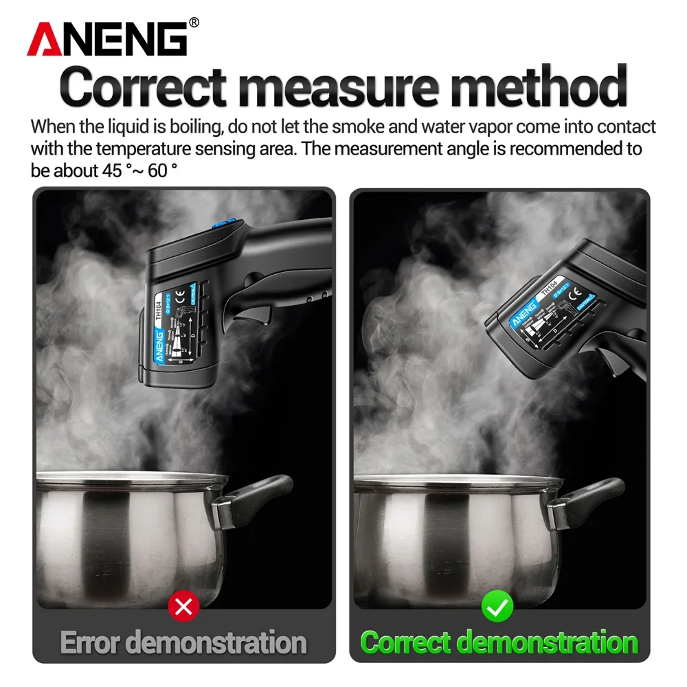 ANENG TH104 Infrarood Handheld - Industrial Laser Temperature Sensor recensie en prijs