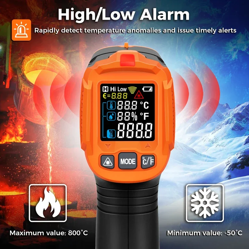 -50~380C Infraroodthermometer  - Industrial Laser Temperature Sensor recensie en prijs